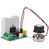 Chiffonade AC 0-220V 4000W Motor Speed Controller &ndash; 40A SCR Voltage Regulator for Electric Furnaces, Dimmers and Small Motors