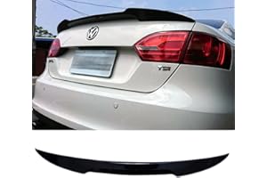 OPTIMAL CO 2011-2018 V Style Rear Spoiler Wing Compatible with Volkswagen VW Jetta Sedan Trunk Duckbill 2012 2013 2014 2015 2016 2017 (Glossy Black)