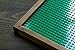 Brick Nation Wooden Lego Compatible Tray by Framed Green Plastic 10x10 Baseplate Perfect Travel Lap Table For Kids To Build On - Compatible With Duplo & Classic Bricks