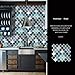 HUE DECORATION 6 Sheet Modern Peel and Stick Backsplash for Kitchen Decorative Self Adhesive Backsplash Tiles Stick on Backsplash Tiles for Kitchen 10