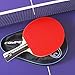 Gambler Custom Professional Table Tennis Paddle with Double Carbon Blade and Sevens Rubber plus Blue Case