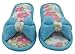 HomeTop Women’s Flower Accented Bow Coral Fleece Slip On Spa & House Slippers