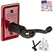 String Swing Ukulele Wall Mount Stand for Mandolin Ukele Banjo – Concert Pineapple Soprano Tenor and Baritone Compatible – Safety Home or Studio Accessories without Case – Red CC11UK