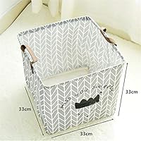 SHUIEDWSLD Square Dirty Clothes Storage Basket Folding Yellow Blue Laundry Basket Cotton Linen Sundries Toy Storage Box Barrels Large 1