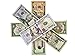 WLIFE Movie Prop Money Full Print 2 Sided 140PCS Set of:$1,$2, $5, $10, $20, $50, $100 Dollar Bills, Motion Picture Money 100 Dollar Bills Realistic Money Stacks,Copy Money Play Money That Looks Real