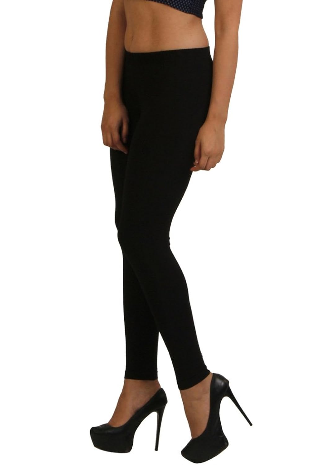 frenchtrendz women cotton spandex ankle length legging