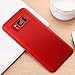 Humixx Case Thin Non Slip [Anti-Fingerprint] Stylish Slim Matte Case Anti Slip Protective Case for Samsung Galaxy S8 2017(Multi Color Series-Red)