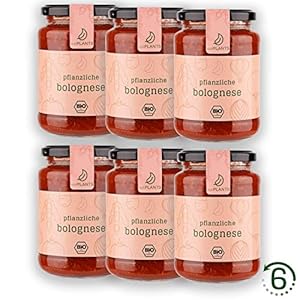 eatPLANTS – pflanzliche BIO Bolognese (370g) | Pastasauce vegan und ohne Zusatzstoffe, 100% Bio, Soße für Pasta (6)
