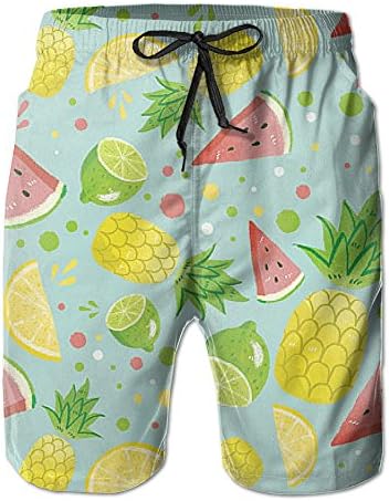 Watermelon And Pineapple Tropical Beachwear Trunk Mens Guys Outdoor Sport Hunting