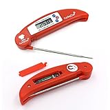 Funkychef® 2016 Model Meat Thermometer Instant Read For Cooking All Food Poultry Chicken Turkey Liquid BBQ Candy Grill Smoker Cooking And Kitchen Digital LCD Screen Long Probe Lifetime Guarantee