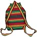 No Bad Days Baja Backpack Ethnic Woven Mexican Bag - RASTA
