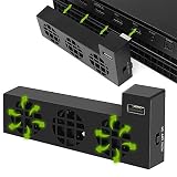 SUNKY Xbox One X Cooling Fan, External USB Port External Cooler System Auto 3 Cool Fans for Mircrosoft Xbox One X Console Controller