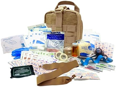 Military IFAK Level 2 EMT First Aid Kit Rip-Away Army Medic Bag Tan #FA22