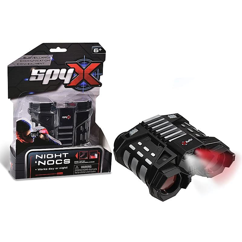 SpyX / Night Nocs - Binocular Spy Toy with White or Red Light to See in the Dark. Perfect addition for your spy gear collection!