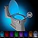 COLIBYOU Toilet Light,Toilet Bowl Light, Led Motion Activated Toilet Night Light, Potty Light, 16 Colors Changing Sensor Night Light for Potty Train