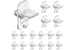 LAOHA 1/4 Inch Plastic Shelf Pegs, 20PCS Cabinet Shelf Supports & Clips, Furniture Pins for Wood Bookcase, Kitchen Cabinet, Shelving Replacement