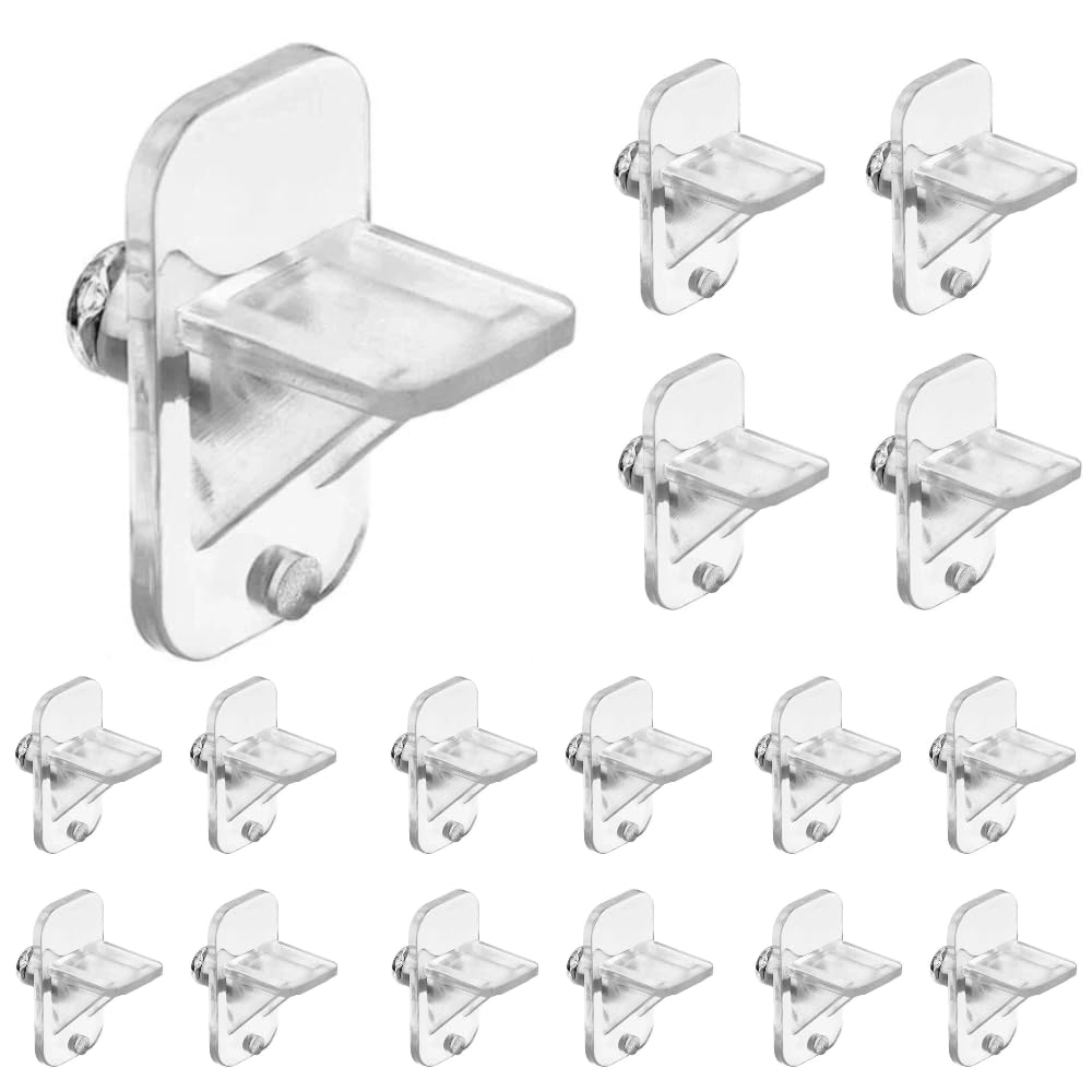 Photo 1 of 1/4 Inch Plastic Shelf Pegs, 20PCS Cabinet Shelf Supports & Clips, Furniture Pins for Wood Bookcase, Kitchen Cabinet, Shelving Replacement