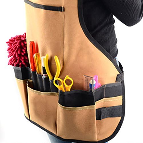 Heavy Duty Work Tool Apron with 16 Utility Pockets Canvas Carpenters Shop Kitchen Garden Mens Women