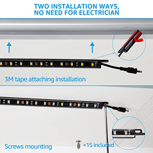 TORCHSTAR LED Safe Lighting Kit, (6) 12 Inch Linkable Light Bars