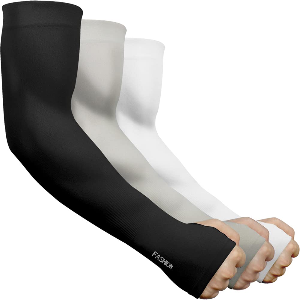 Photo 1 of * does not come with the black one *
beister 3/6 Pairs UV Cooling Arm Sleeves Sun Protection Unisex for Sports, Cycling, Golf