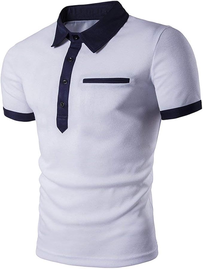 Willlly Men's Button Front Polo Shirt Summer Casual Casual Chic Tops Lapel Short Sleeve T Shirt 
