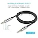 Audio Cable, TechRise 1.5 Meter Nylon Braided Premium Auxiliary Aux Audio Cable Cord for Headphones, iPods, iPhones, iPads, Home / Car Stereos and More - Black