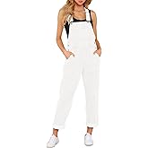 luvamia Women's Casual Stretch Adjustable Denim Bib Overalls Jeans Pants Jumpsuits