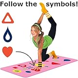 CHI YOGA MAT & GAME! Makes Yoga fun! Aligns the body! Follow the Symbols!