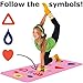 YOGA MAT & GAME! Makes Yoga fun! Aligns the body! Follow the Symbols! Chi Universe