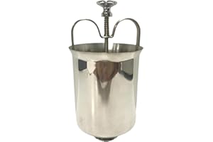 Donut Maker Dispenser for Perfectly Shaped Homemade Donuts, Stainless Steel Doughnut Machine (9.5x22cm / 3.7x8.7in) with Stan