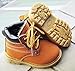 Comfortgo Baby Kids Classic Waterproof Boots Girl Boy Rain Hiking Leather Boots Brown 9 M Toddler 26