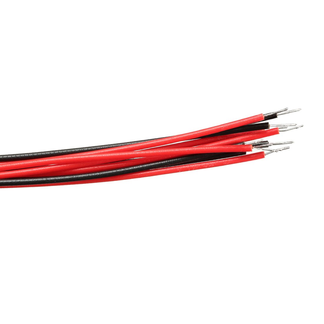 sourcing map 10Pcs 5mm Pre Wired LED, White DC3-6V Clear Lens, Light Emitting Diodes - Image 4