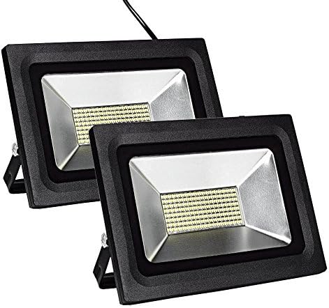 2 Pack 60W LED Flood Light Super Bright Waterproof Energy Efficient Security Outdoor Lighting LED Spotlight ,4500 LM, Daylight White (5500-6500K), 288LEDs, Wall Lights Outdoor Lighting Fixtures