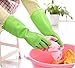 FIVOENDAR 4 Pairs Reusable Household Gloves for Kitchen Dish Washing Laundry Cleaning, Large(4 Colors)