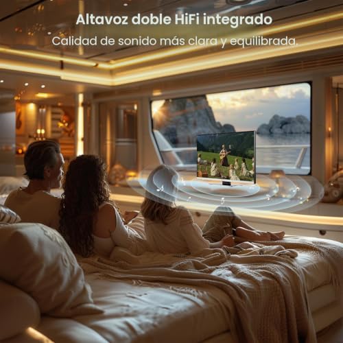 SYLVOX Smart Camping Travel TV 22 Inch TV 12V with Android 11 Built-in DVD Player Triple Tuner Bluetooth for Motorhome Truck Caravan HGVS Boats
