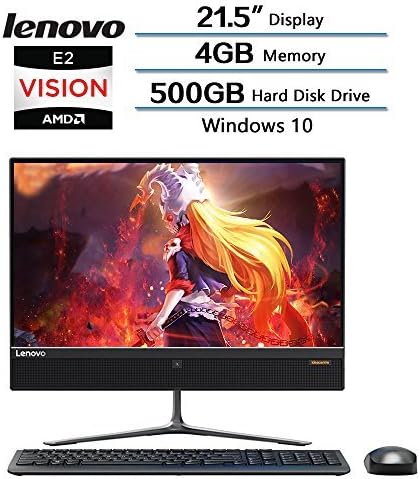 2018 Newest Lenovo Flagship Ideacentre AIO 510 All- in -One Desktop, 21.5" Full HD LED Display, AMD E2-9010 Processor (2.0GHz), 4 GB DDR4 SDRAM, 500GB Hard Disk Drive, Windows 10