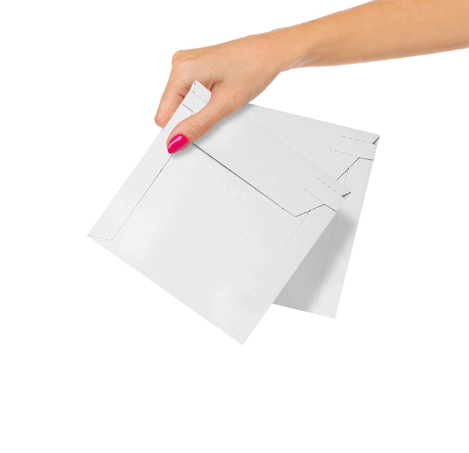 Buy ABC Rigid Mailers 6" x 6", Pack of 10 White Cardboard Envelope