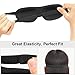 MoKo Eye Mask, [2 Pack] Contoured Sleep Mask for Women & Men, Soft Sleeping Eyeshade Blindfold with Adjustable Strap for Travel, Shift Work, Blocks Light - Black & Lucky Tree
