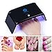 Lagunamoon Nail Gel UV Nail Lamp,Nail Dryer with Free Coat Sets Battery Powered LED Gel nail polish Lamp Safe Auto Shut off for Travel and Home Use (Black)