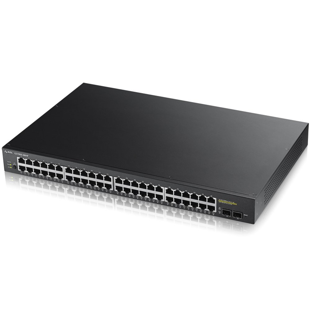 ZyXEL GS1900-48HP 48 Port Gigabit PoE Smart Managed Rackmount Switch