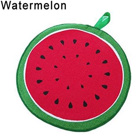 OLIVE US-Cute Fruit Kids Hand Towel Kitchen Hanging Bathroom Cleaning Cloth Rag Wipe Dish(watermelon
