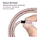 Phone Charger Cable Rose Gold - Sagmoc USB Cord with Highspeed Nylon Braided 4+1Pack (10FT 2FT 6FT 3FT 2FT) Compatible with XS/XS MAX/XR/X/8/8Plus/7/7Plus/6/6Plus/6s/6sPlus/5/5s/AIR/PRO and More