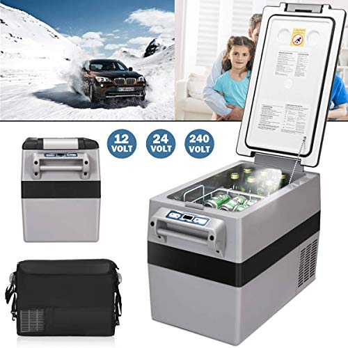2 COSTWAY+Freezer+Compressor+Refrigerator+Portable
