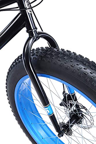 Mongoose Dolomite Fat Tire Mountain Bike with Blue Bottle (Black) Mongoose Dolomite Fat Tire Mountain Bike with Blue Bottle (Black)