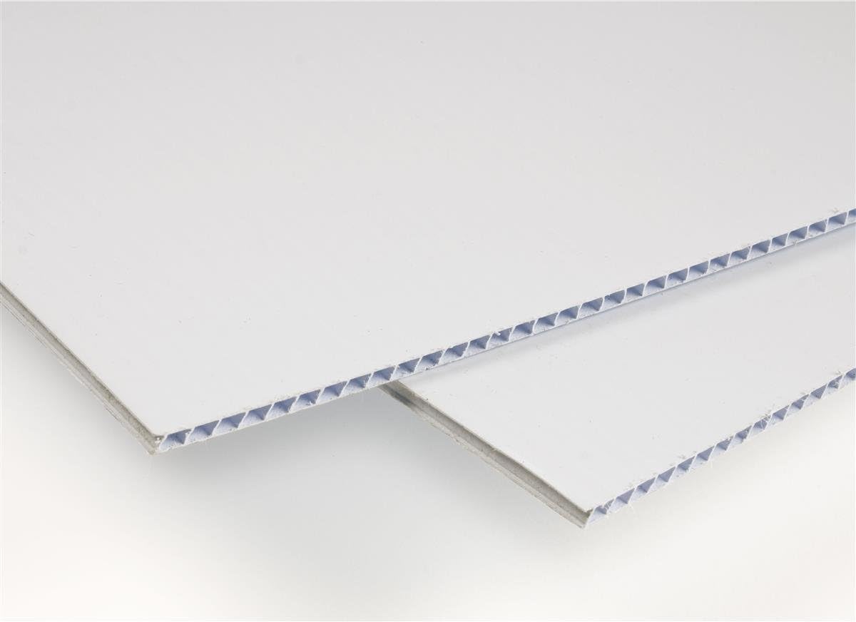 T-SIGN Corrugated Plastic Sheets Coroplast Sign Blank Board, 24 x36 Inches 3/16 Inches Thick for A-Frame Replacement Poster Sheets, 2 Pack White Blanks Sign : Office Products