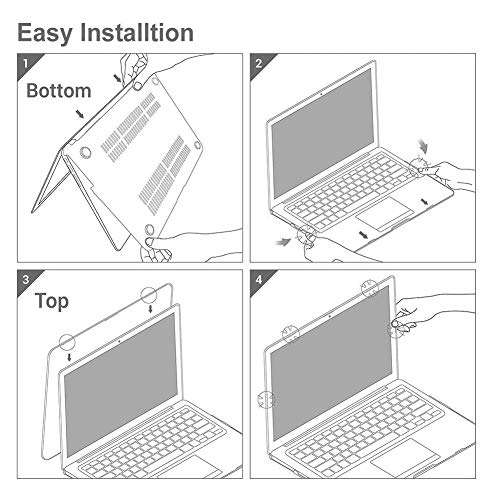 Skyera 13-Inch MacBook Air Case - Rubber Hard Shell for Mac Laptop A1932, New 2018 Release - Computer Skins with Full Surface, Corner Scratch Protectors - Includes Protective Silicone Keyboard Guards