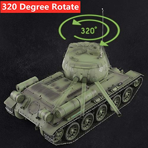 XIAOKEKE Rc Panzer, Funkfernsteuerung RC Panzer 1/16 Modell (Pro-Version) RTR, BB Shooting & Laufrückstoß & Rauch… – Bild 7