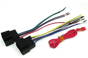 AMSAMOTION CAR Stereo CD Player Wiring Harness Wire Adapter Plug for AFTERMARKET Radio (Compatible with Chevy GMC Express Sav