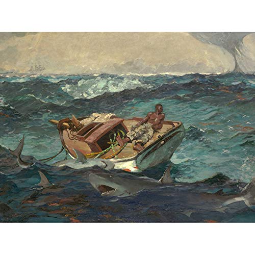 Artery8 Homer The Gulf Stream Painting Art Print Canvas Premium Wall Decor Poster Mural