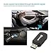 YUNJIN Bluetooth Receiver, Bluetooth Adapter & Hands-Free Car Kits, AUX in 3.5mm Mini Wireless Music Adapter for Home/Car Stereo Audio System, Power by USB Black